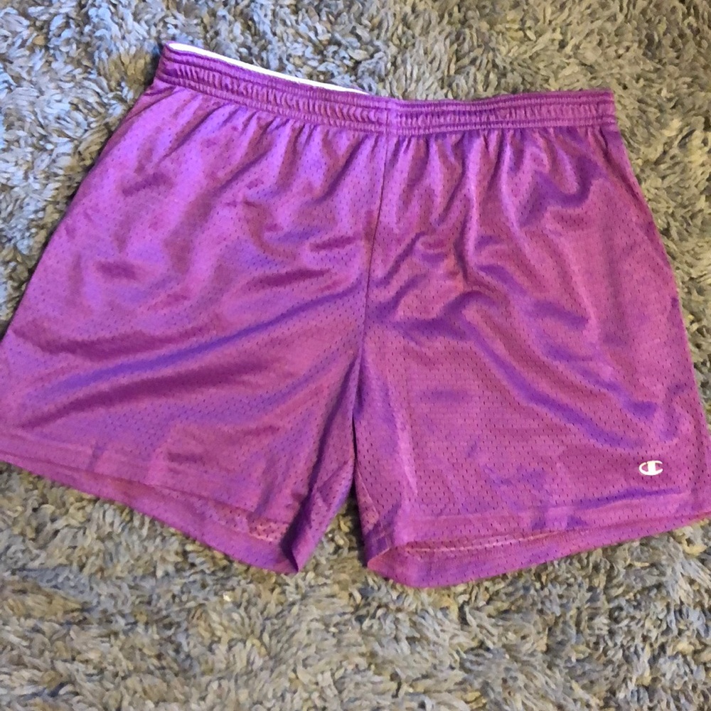 Purple champion athletic shorts